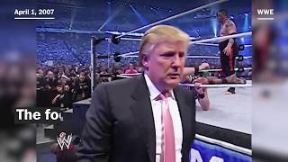 What happened in Trumps real WWE wrestling match [upl. by Helmer357]