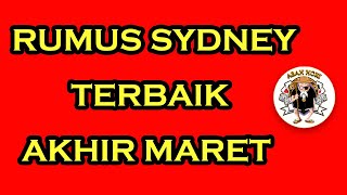 RUMUS SYDNEY ANTI PATAH DI BULAN MARET [upl. by Akamahs]