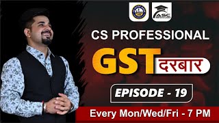 GST Mini Marathon EPISODE 19  CS PROFESSIONAL  EXEMPTION  December 2022  CA Vivek Gaba [upl. by Annahc]