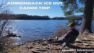 2024 Solo Adirondack April Canoe Trout Fishing Trip [upl. by Yriek]