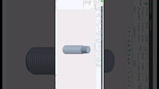 How to make Threads in CREO short shorts cad creotutorial [upl. by Lefton]