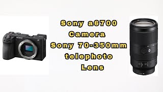 wildlife photography of Sony a6700 camera with Sony 70350mm telephoto lens video sample [upl. by Annol]