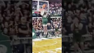 Coen Carr Dunk From BEHIND The Free Throw Line msu collegebasketball shorts [upl. by Royden719]