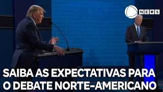 Eleições americanas entenda as expectativas para o primeiro debate presidencial [upl. by Ettigirb794]