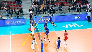 Powerfull Volleyball Spikes by Earvin Ngapeth  VNL 2021 [upl. by Ennagrom]