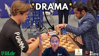 The dramatic battle between Magnus Carlsen and Arjun Erigaisi  World Blitz 2023 [upl. by Ahsimaj]