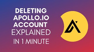 How To Delete Apolloio Account 2025 [upl. by Nlyak]