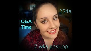 QampA  2 Weeks Post Op  Gastric Bypass  PCOS [upl. by Thurston933]