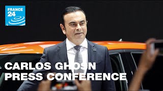 EVENT GHOSN PRESS CONFERENCE [upl. by Melisse179]