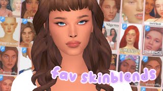 my favorite skin overlays with cc links⭐️  sims 4 custom content maxis match [upl. by Ahsikahs117]