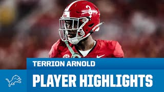 Terrion Arnold Highlights  2024 NFL Draft [upl. by Assirek]