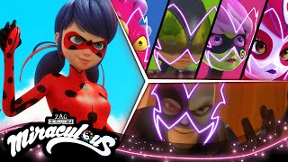 MIRACULOUS  🐞 AKUMATISATION  Compilation 1 😈  SAISON 4  Les aventures de Ladybug et Chat Noir [upl. by Carmelia]