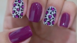 Unhas Decoradas de Oncinha Fáceis de Fazer Manual Bela e Simples [upl. by Kalam]