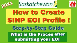 How to Create and Submit EOI Profile for Saskatchewan PNP  Canada Immigration  SINP  PNP [upl. by Dianuj]