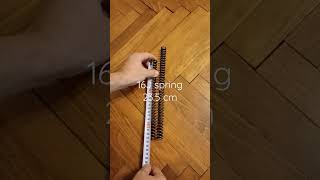 Air Gun Spring Lenght  16 J vs 24 J [upl. by Adihaj]