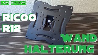 Lars Reviews  Ricoo R12 Wandhalterung VESA Monitorhalterung DEUTSCH HD RWR12 N1222 [upl. by Roos236]