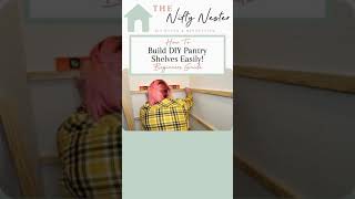 DIY Pantry Shelves Short [upl. by Sim]