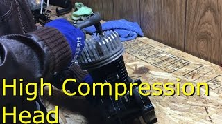 80cc 2Stroke Motorized Bike Build EP4  High Compression Head [upl. by Aliber]