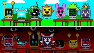 Incredibox Sprunki  Mr Fun Computers Normal Versions Vs Horror Versions [upl. by Monarski]