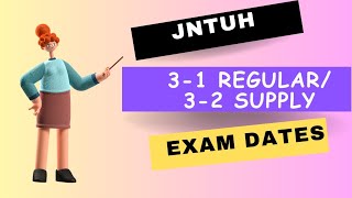 JNTUH 31Regular32Supply Time Table  JNTUH Latest Updates  JNTUH Exam Updates [upl. by Deni]