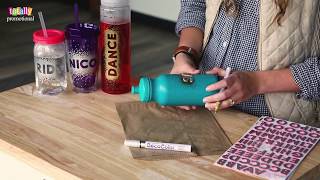 Personalized Water Bottles  Easy DIY [upl. by Sheila962]