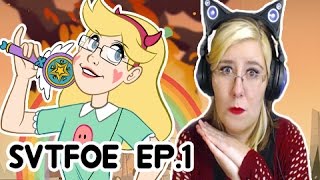 WHAT IS THIS SHOW  Star Vs The Forces Of Evil Reaction S1E1 [upl. by Orvan]