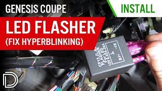 Genesis Coupe LED Flasher Installation Fix Hyperblinking [upl. by Eelan911]