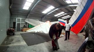 Wills Wing Falcon 4 Time Lapse De Rigging [upl. by Witt]