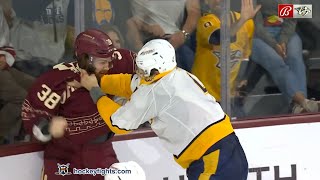 Luke Schenn vs Liam OBrien Mar 28 2024 [upl. by Liesa]