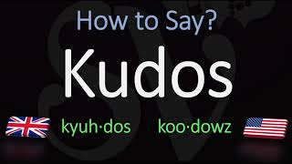 How to Pronounce Kudos British Vs American English Pronunciation [upl. by Trebleda]