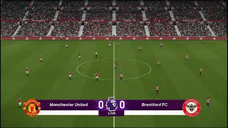 Manchester United vs Brentford  Premier League  PES 2021  PC Gameplay  4K [upl. by Westney]