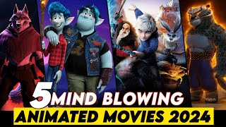 TOP 5 Best Animation Movies in Hindi  Best Hollywood Animated Movies 2024 [upl. by Notlih]