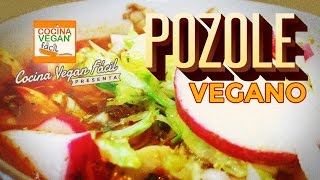 Pozole rojo vegano  Cocina Vegan Fácil Reeditado [upl. by Adine]