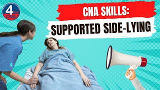 Change Position to Supported Side Lying CNA Skill Prometric [upl. by Anaerdna]