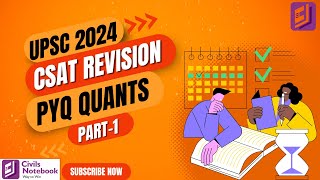 UPSC 2024 Prelims Revision Series  Quantitative Aptitude  Previous Year Quants Questions [upl. by Aryajay]