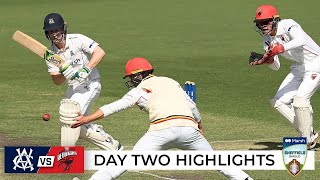 Victoria ram home advantage as runs flow on day two  Sheffield Shield 202223 [upl. by Katt411]