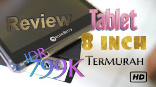 Unboxing and Review Tablet 8 inch Termurah Strawberry T1 [upl. by Mohr]