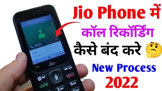 Jio Phone call recording band kaise kare  jio phone me call recording delete  recording automatic [upl. by Ahse896]