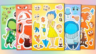 NEW INSIDE OUT STICKER BOOK DECORATION  JOY SADNESS ANGER FEAR FUN STICKER ACTIVITY [upl. by Garcon]