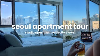 seoul apartment tour 🇰🇷🏠rent free apartment as a hagwon teacher living alone in seoul [upl. by Elbas]