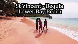 4K St Vincent  Bequia Island  Walking Lower Bay Beach  Sept 2017 [upl. by Helaine]