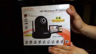 Foscam FI9831W Unboxing HD Wireless IP Camera [upl. by Burta496]