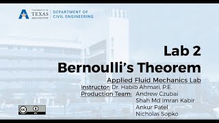 Fluid Mechanics Lab 2  Bernoulli’s Equation Experiment [upl. by Talia]