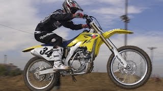 2008 Suzuki RMZ250 First Ride  MotoUSA [upl. by Ozneral]