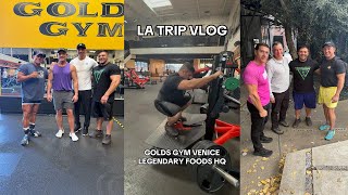 LA TRIP VLOG Golds Gym Venice Legendary Foods HQ [upl. by Atikehs]