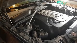 Inlet manifold removal  coolant leak repair  vacuum line replacement BMW 530d e60 [upl. by Kahn]