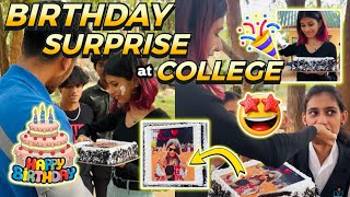 BIRTHDAY SURPRISE  COLLEGE🥳  19th Birthday Vlog🤩  thejathangu😉 [upl. by Sillad]