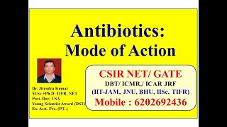 Antibiotic and Mode of Action  Video lecture by Dr Jitendra Kumar [upl. by Edroi]