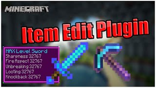 ITEM EDIT PLUGIN  CUSTOMIZE ANY ITEM IN MINECRAFT  KANHAIYA SWAGGER [upl. by Ellerrad]