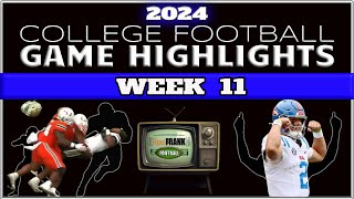 Coaches LOSING Their MINDS  2024 College Football Week 11 Highlights [upl. by Adnolrehs340]